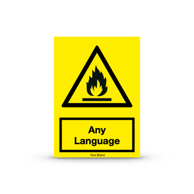 W021-T "Flammable material"